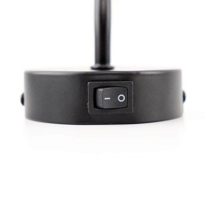 Industrial wall spotlight black, Alvina