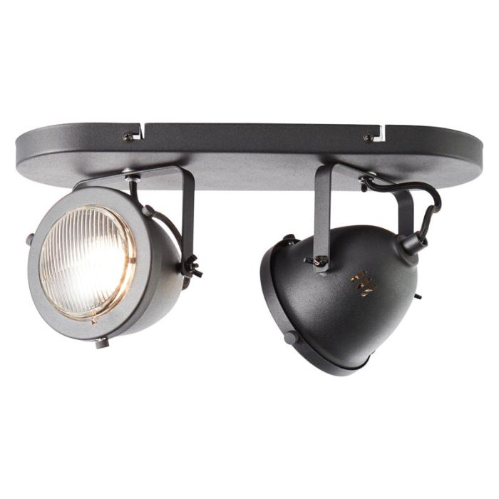 Industrial ceiling spotlight black, Liza