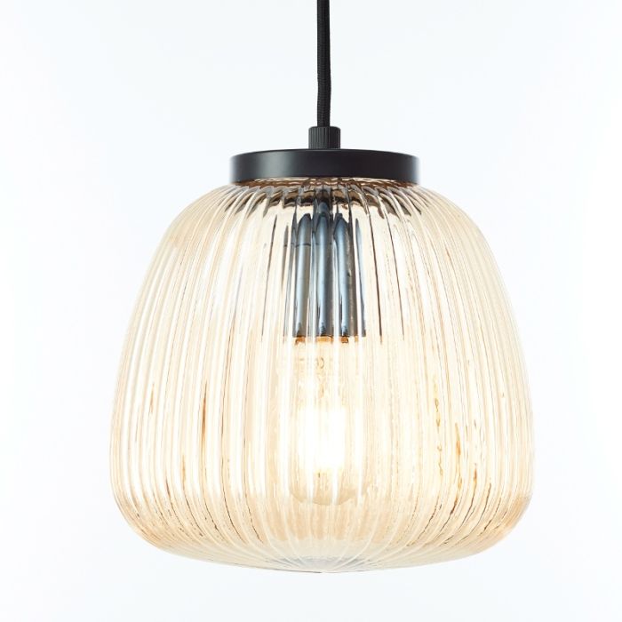 Retro pendant light amber, Neha
