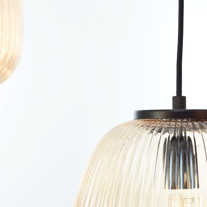 Retro pendant light amber, Neha