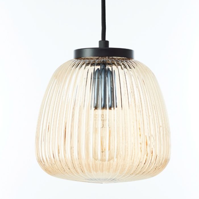 Retro pendant light amber, Neha