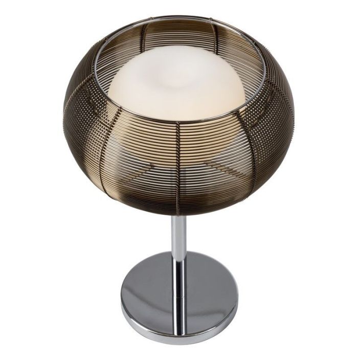 Modern table lamp bronze, Amela, with switch