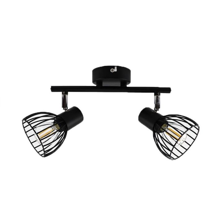 Industrial ceiling spotlight black, Adama