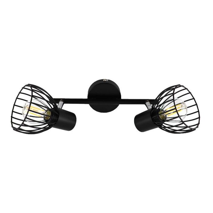 Industrial ceiling spotlight black, Adama
