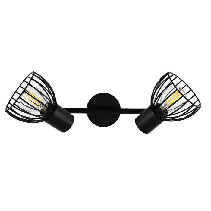 Industrial ceiling spotlight black, Adama