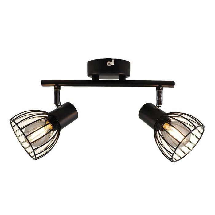 Industrial ceiling spotlight black, Adama