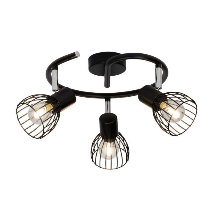 Industrial ceiling spotlight black, Adama