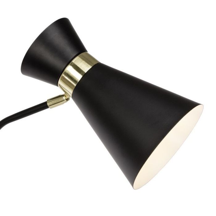 Modern floor lamp gold, Albane, with switch