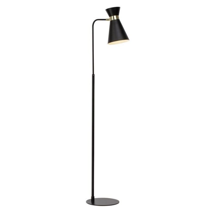 Modern floor lamp gold, Albane, with switch