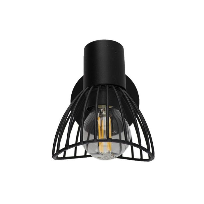Industrial wall spotlight black, Aina