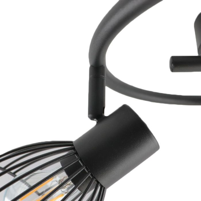 Industrial ceiling spotlight black, Aina