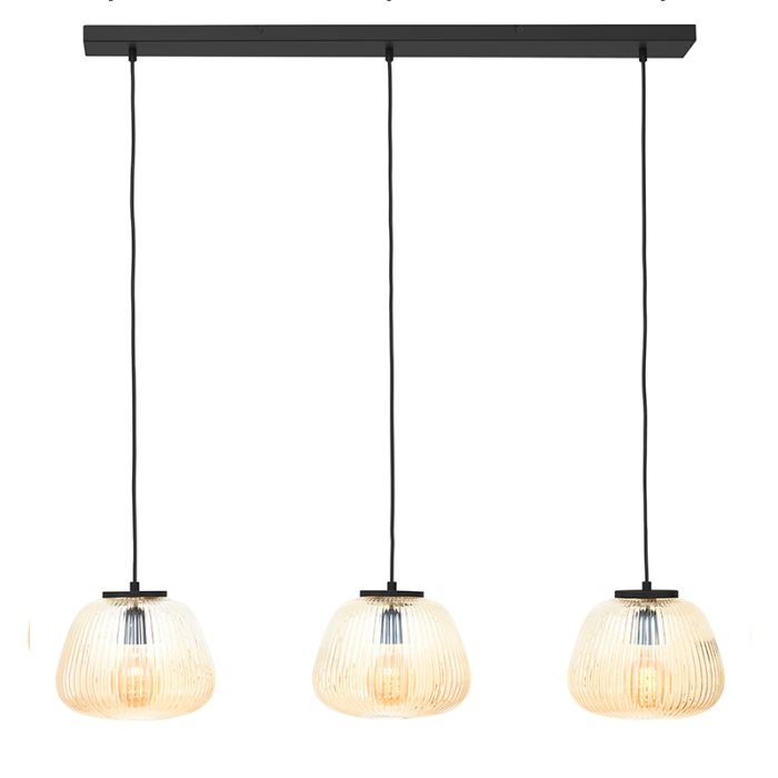 Retro pendant light amber, Neha