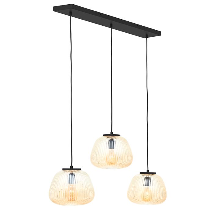 Retro pendant light amber, Neha