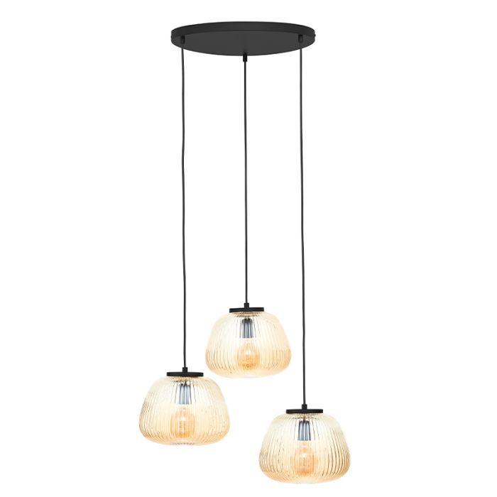 Retro pendant light amber, Neha