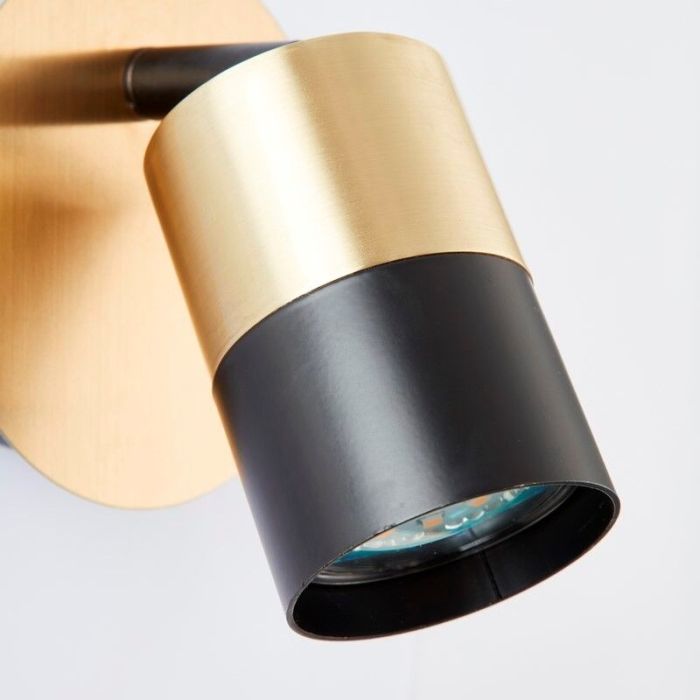 Modern wall light brass, Cato