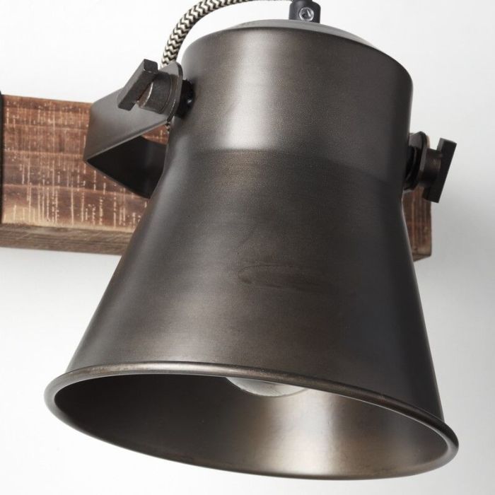 Wood ceiling spotlight black, Audrey