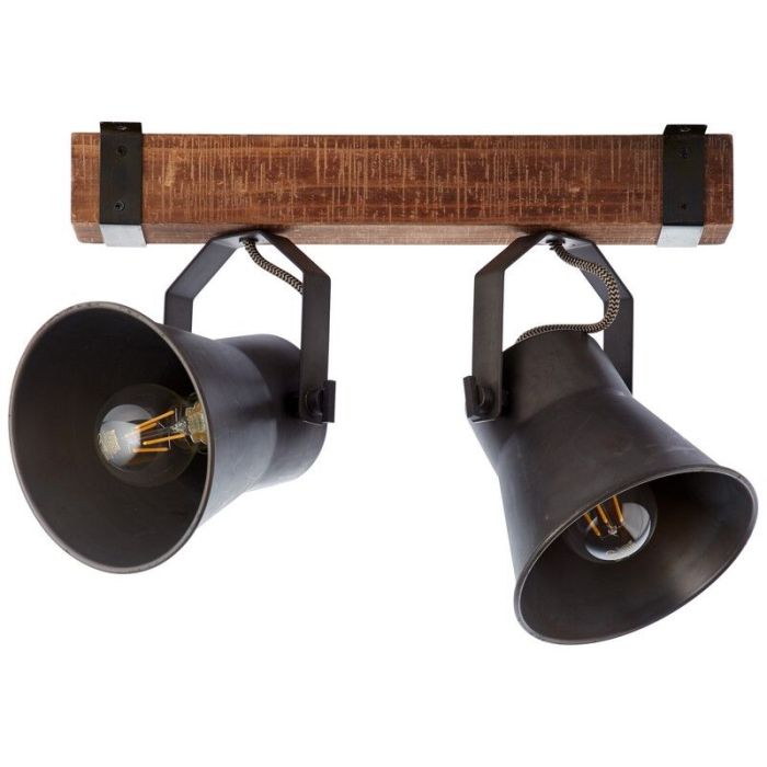 Wood ceiling spotlight black, Audrey