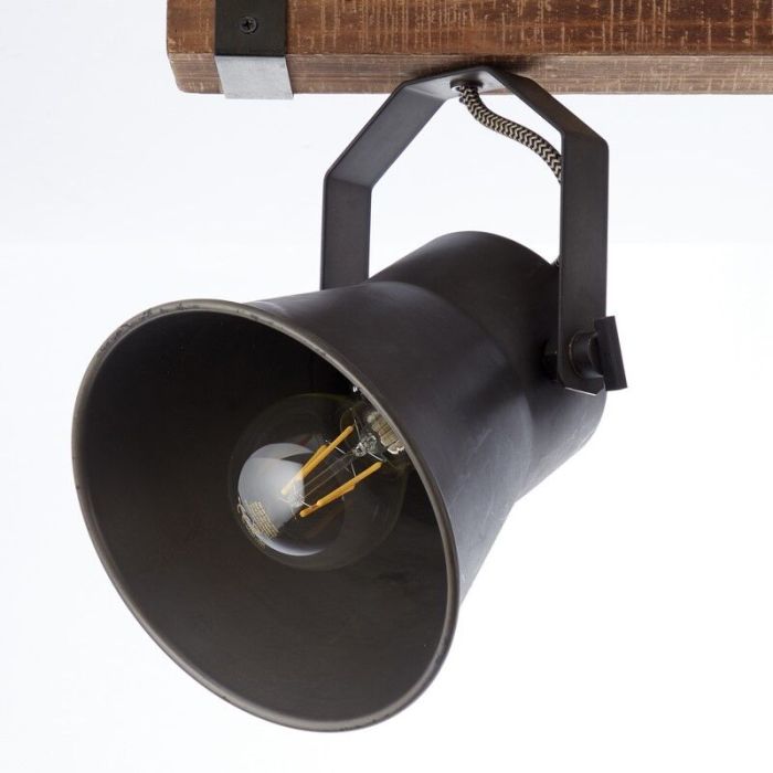 Wood ceiling spotlight black, Audrey