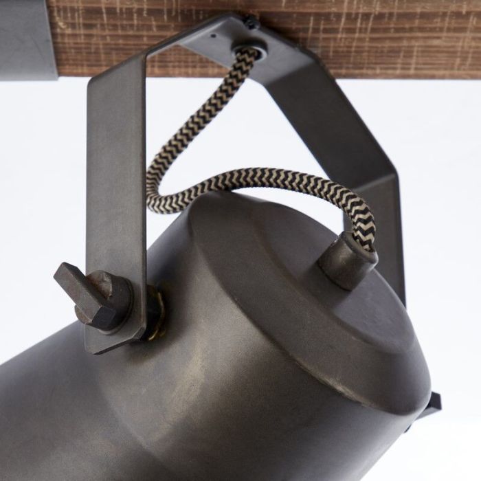 Wood ceiling spotlight black, Audrey