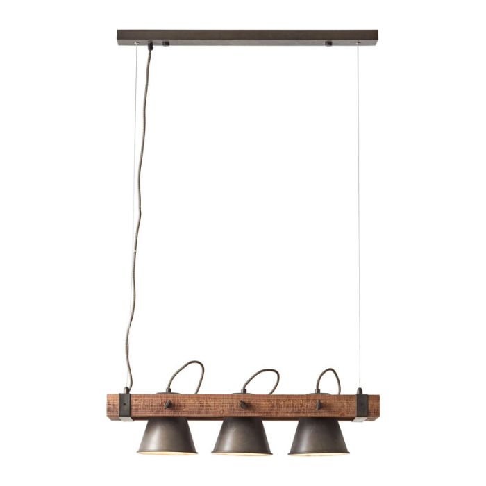 Wood pendant light brown, Audrey