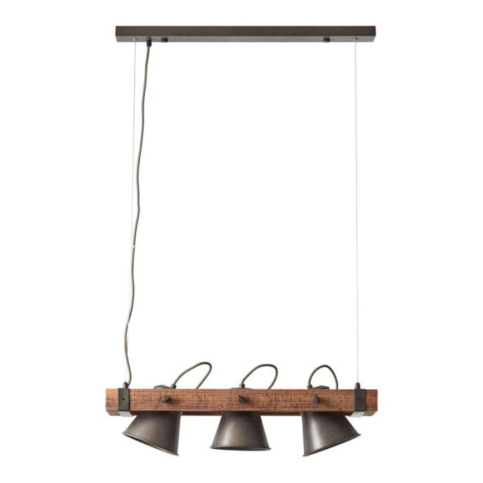 Wood pendant light brown, Audrey