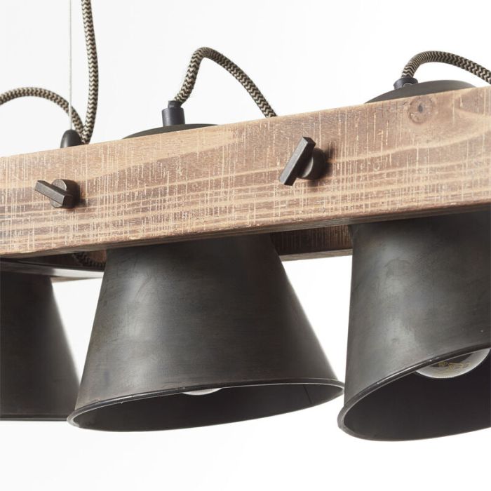Wood pendant light brown, Audrey