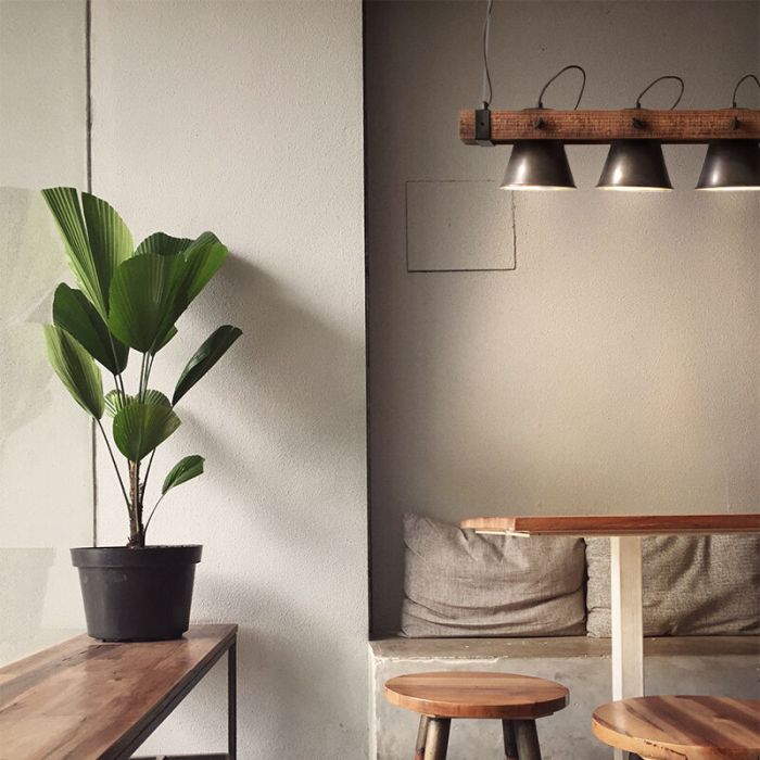 Wood pendant light brown, Audrey