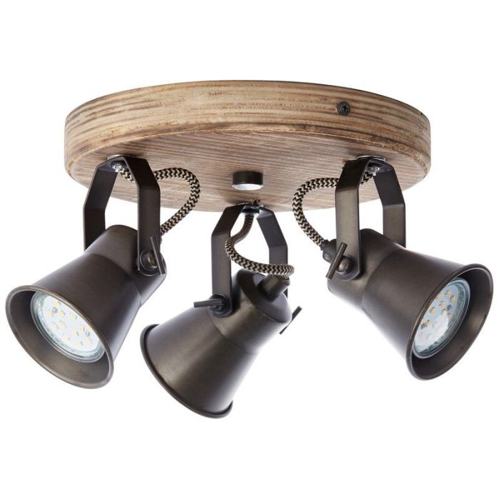 Wood ceiling spotlight brown, Carolyn
