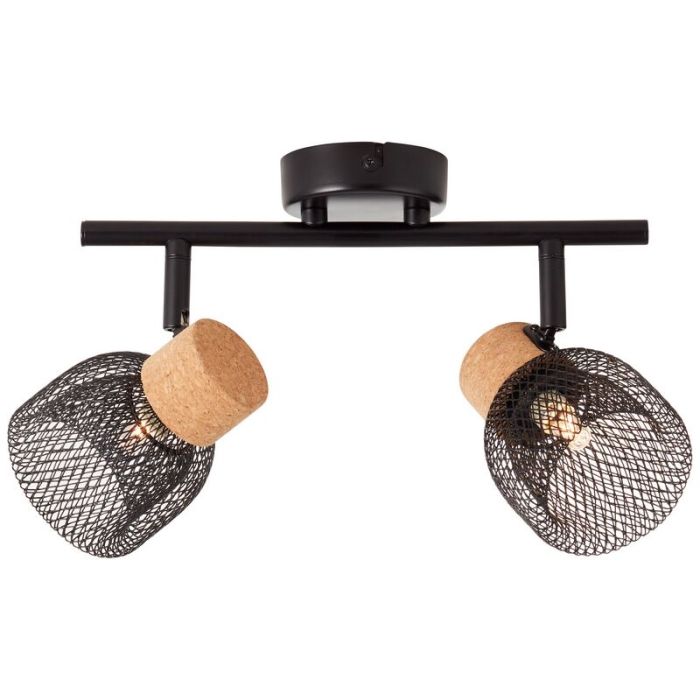 Cork ceiling spotlight black, Kayo
