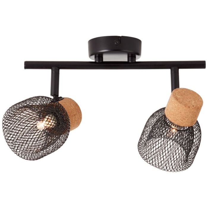Cork ceiling spotlight black, Kayo