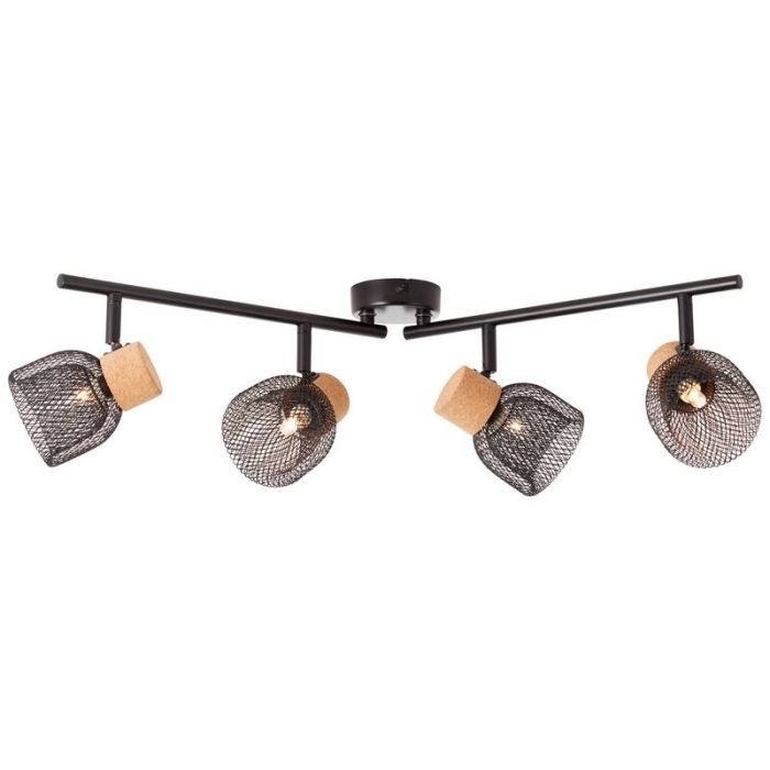 Cork ceiling spotlight black, Kayo