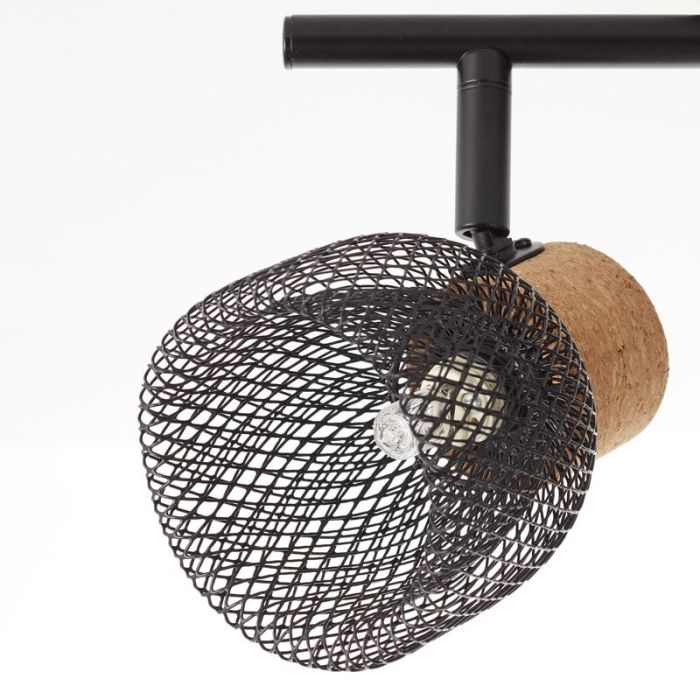 Cork ceiling spotlight black, Kayo