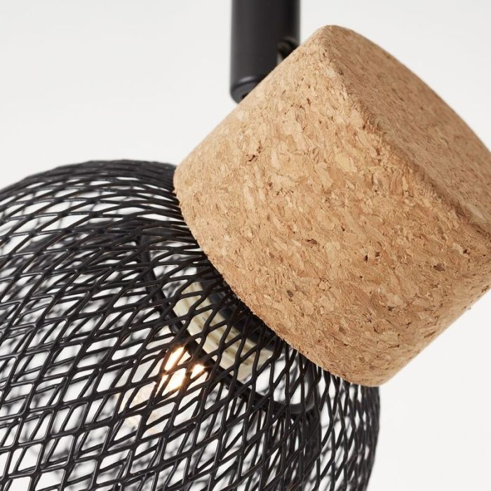 Cork ceiling spotlight black, Kayo