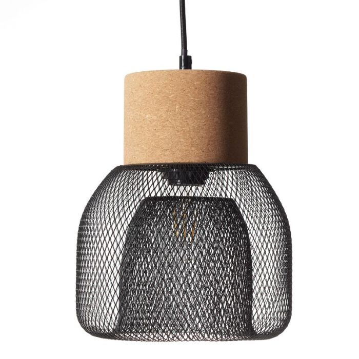 Cork pendant light black, Kayo