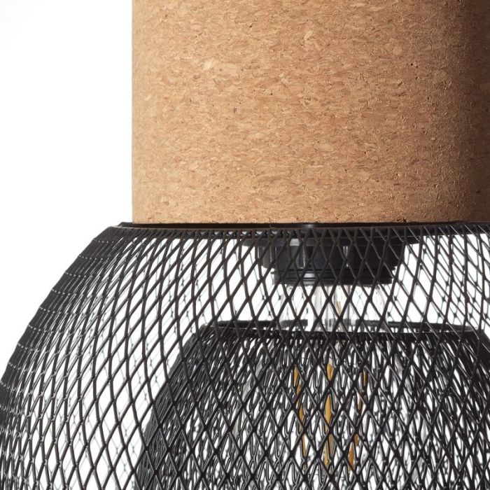 Cork pendant light black, Kayo