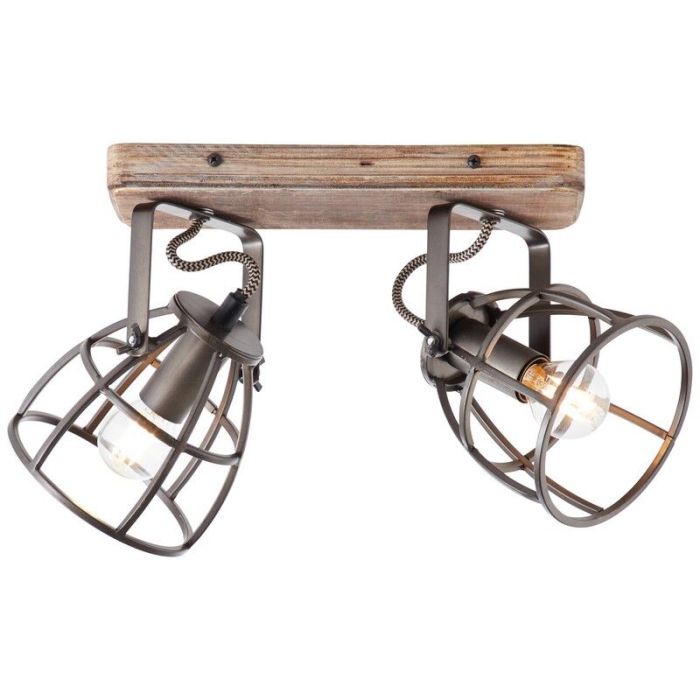 Industrial ceiling spotlight black, Esmee