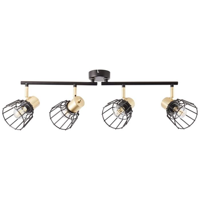 Retro ceiling spotlight brass, Luitzen