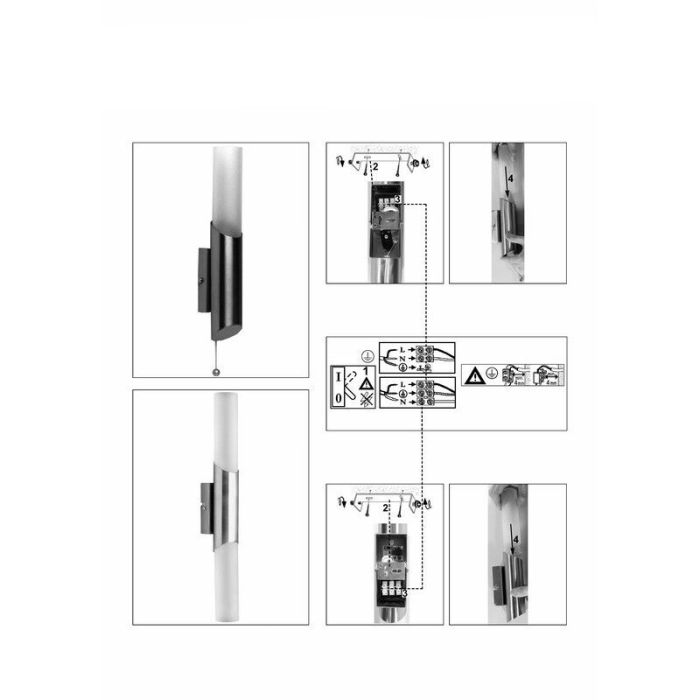 Modern wall light chrome, Saya