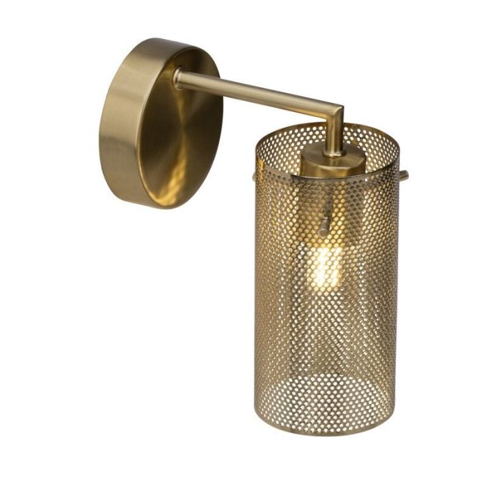 Modern wall spotlight brass, Albina