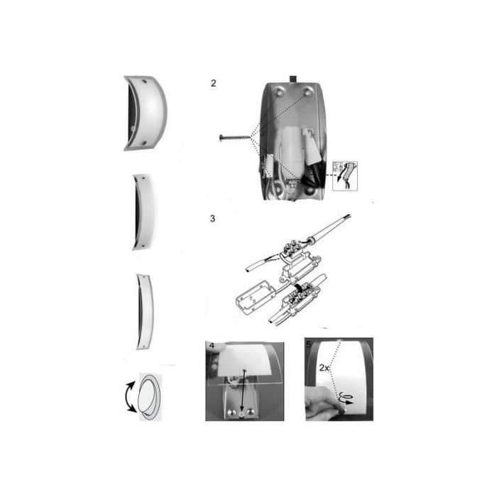 Glass wall light transparent, Tineke