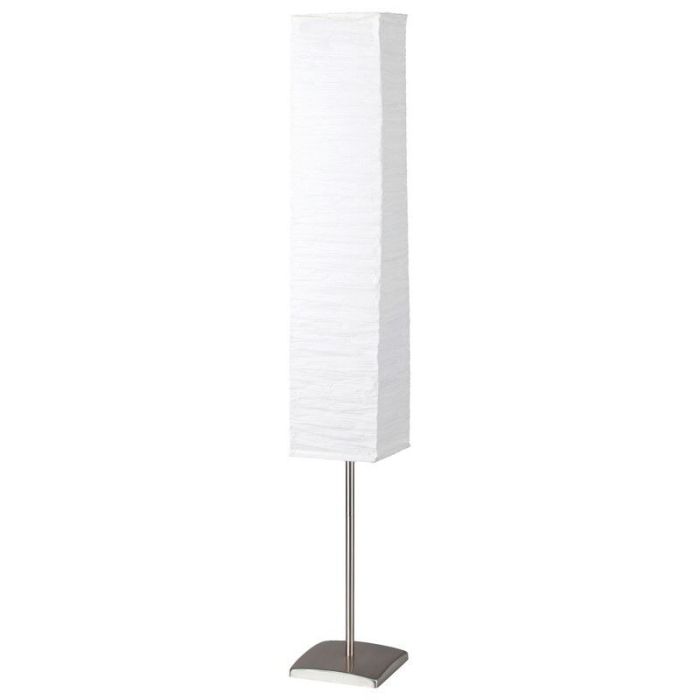 Paper floor lamp white, Octavio, with switch
