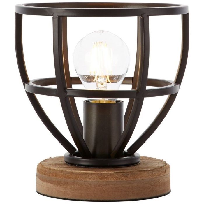 Modern table lamp black, Esmee, with switch