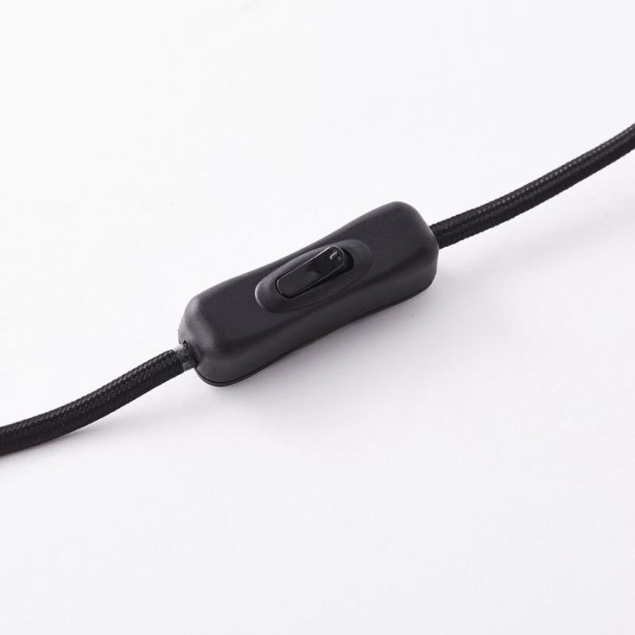 Modern table lamp black, Esmee, with switch