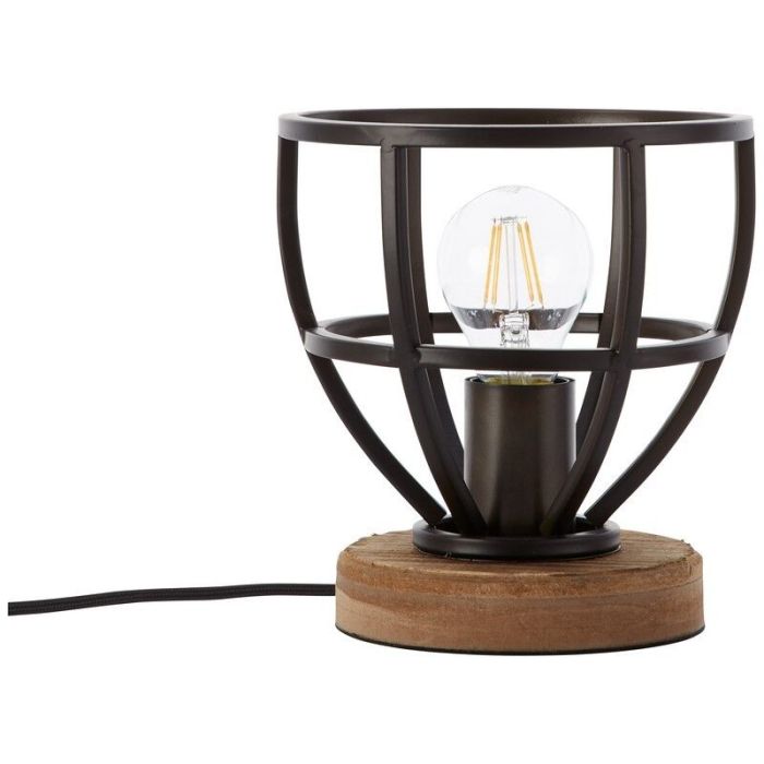 Modern table lamp black, Esmee, with switch