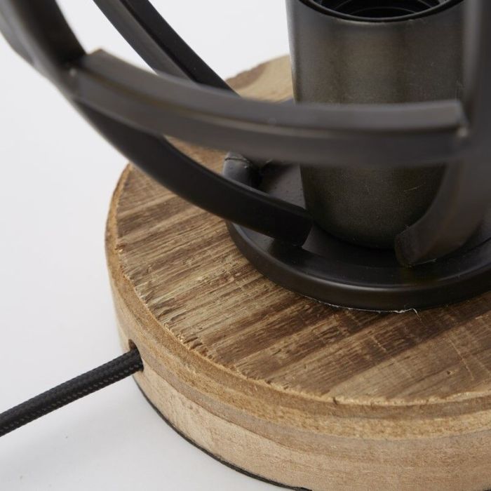 Modern table lamp black, Esmee, with switch