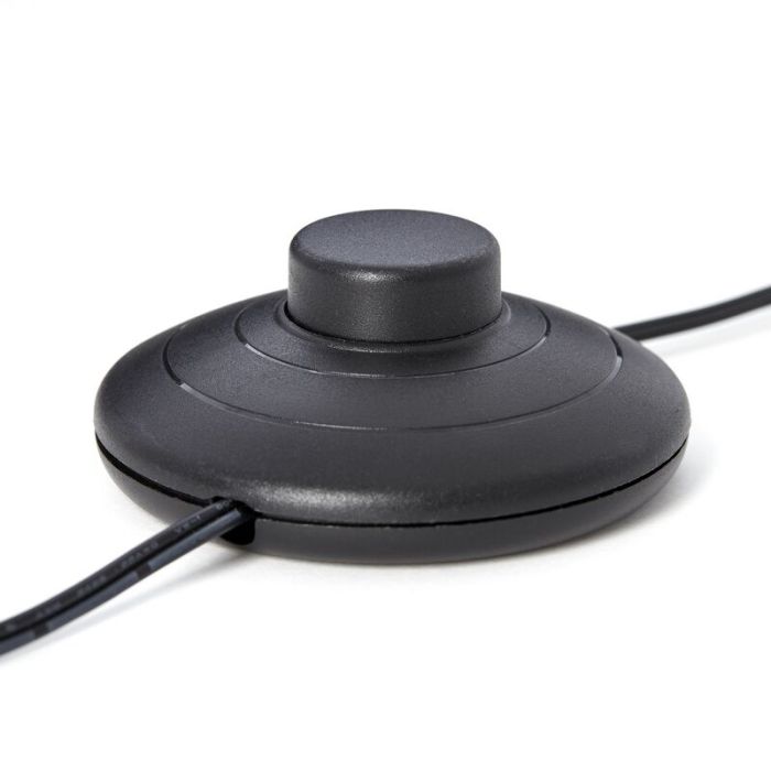 Concrete arc floor lamp brown, Haroun, with switch