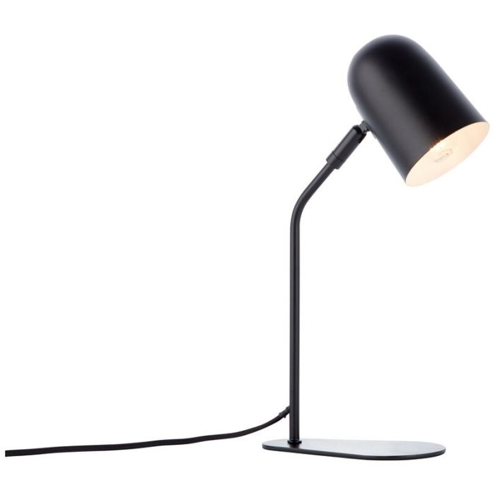 Modern table lamp black, Lukas, with switch