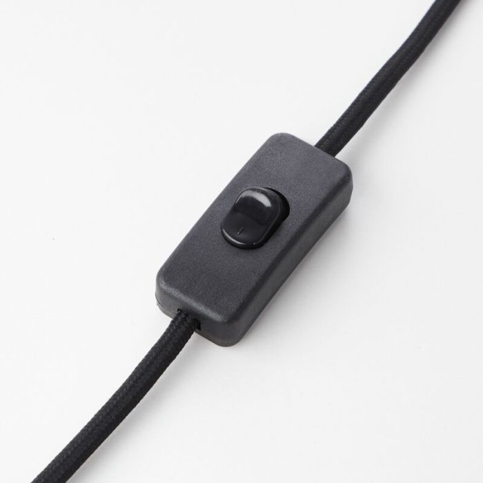 Modern table lamp black, Lukas, with switch