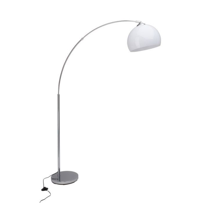 Modern arc floor lamp chrome, Ariana, with switch