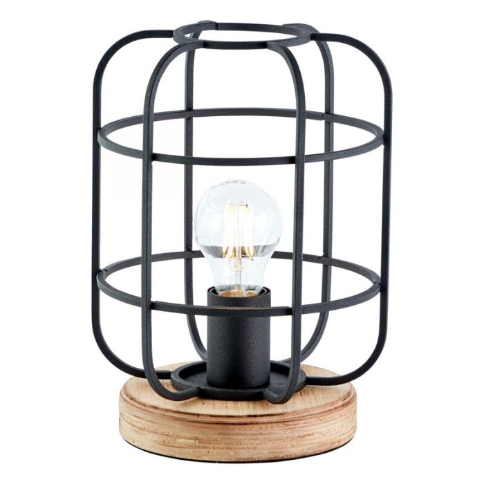 Wood table lamp black, Taede